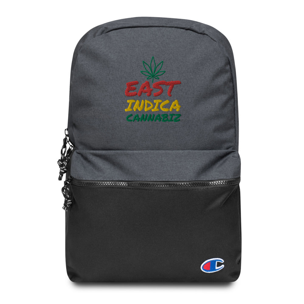 East Indica Cannabiz Embroidered Champion Backpack