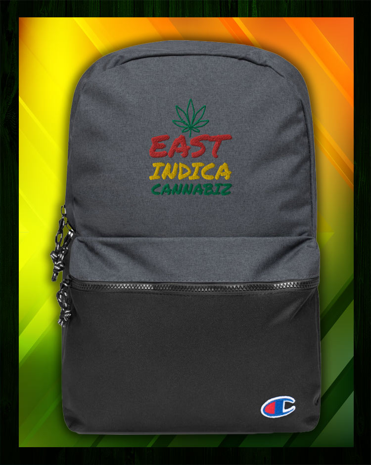 East Indica Cannabiz Embroidered Champion Backpack